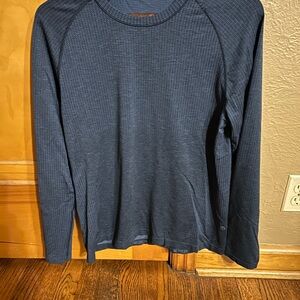 Lululemon Metal Vent Tech Men's Navy Long Sleeve Shirt